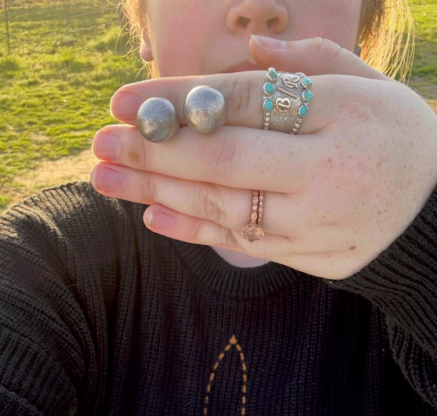 Sterling Pearl Stud 16mm