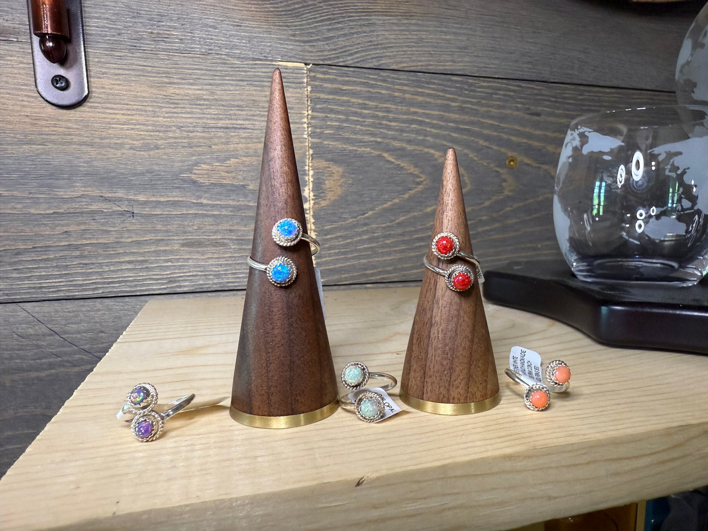 Adjustable Opal Rings