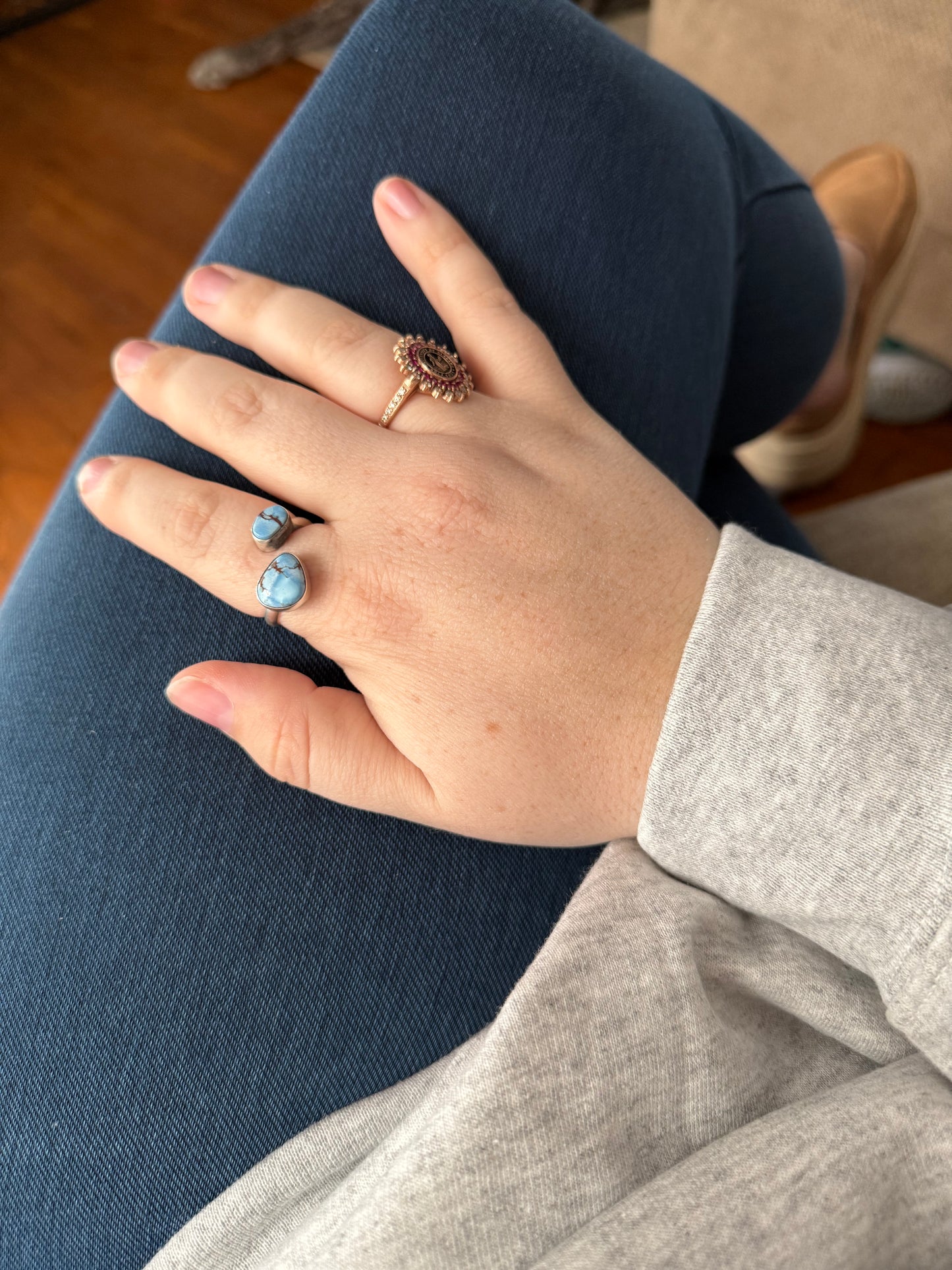 Adjustable Turquoise Ring