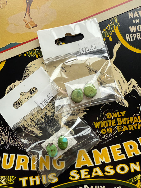 Sonoran Gold Turquoise Stud Earrings