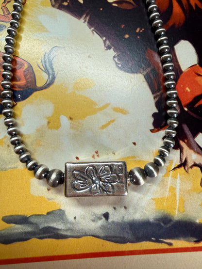 Floral Barrel Necklace