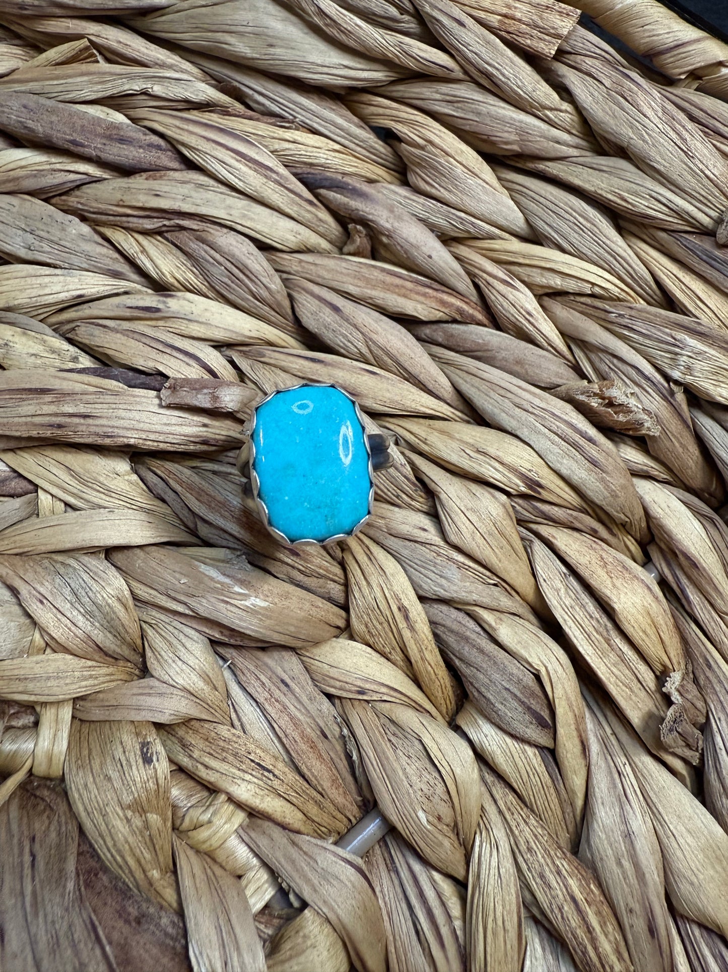 Kingsman Turquoise Large Adjustable Ring