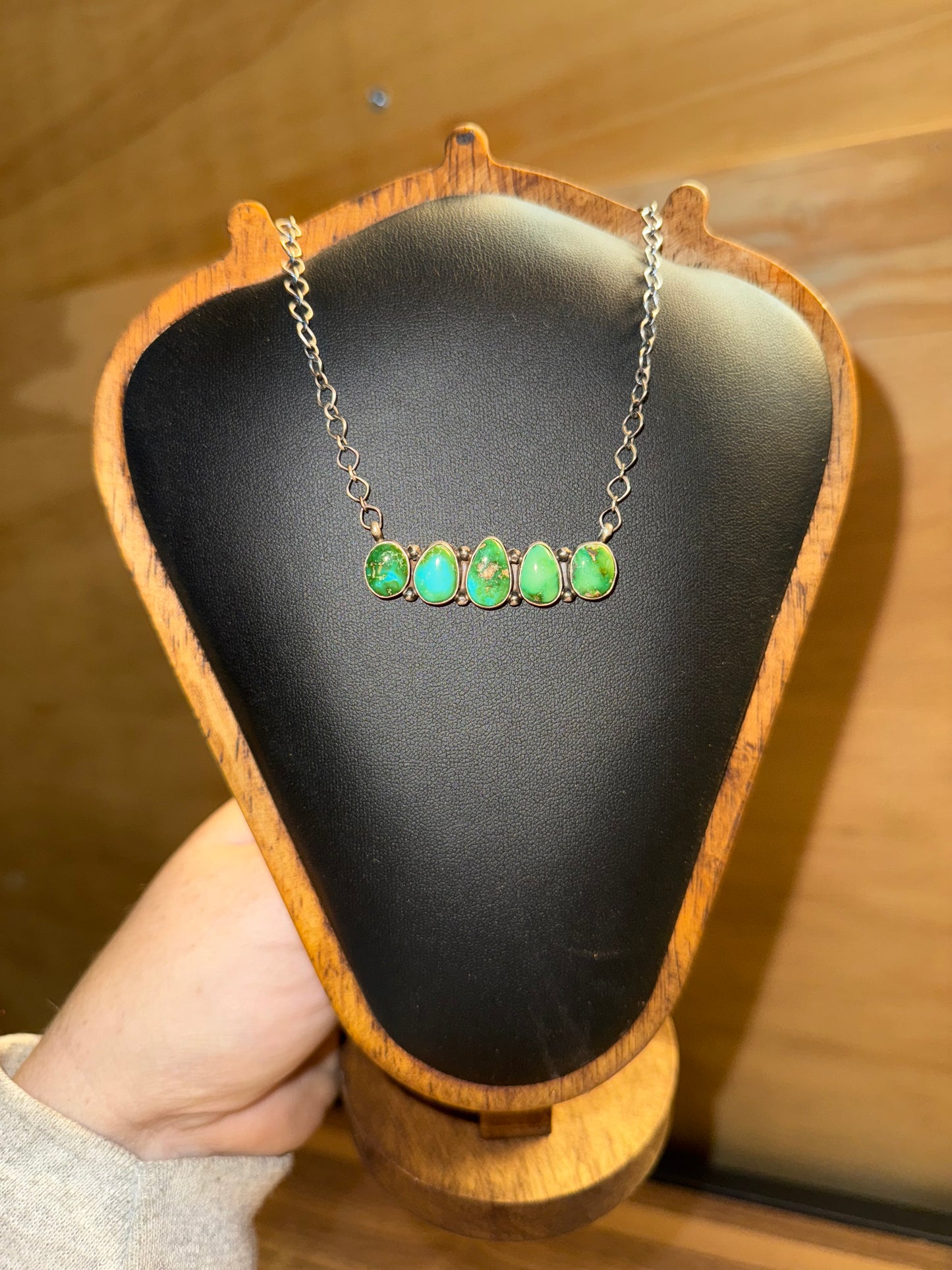 5 Stone Sonoran Gold Necklace