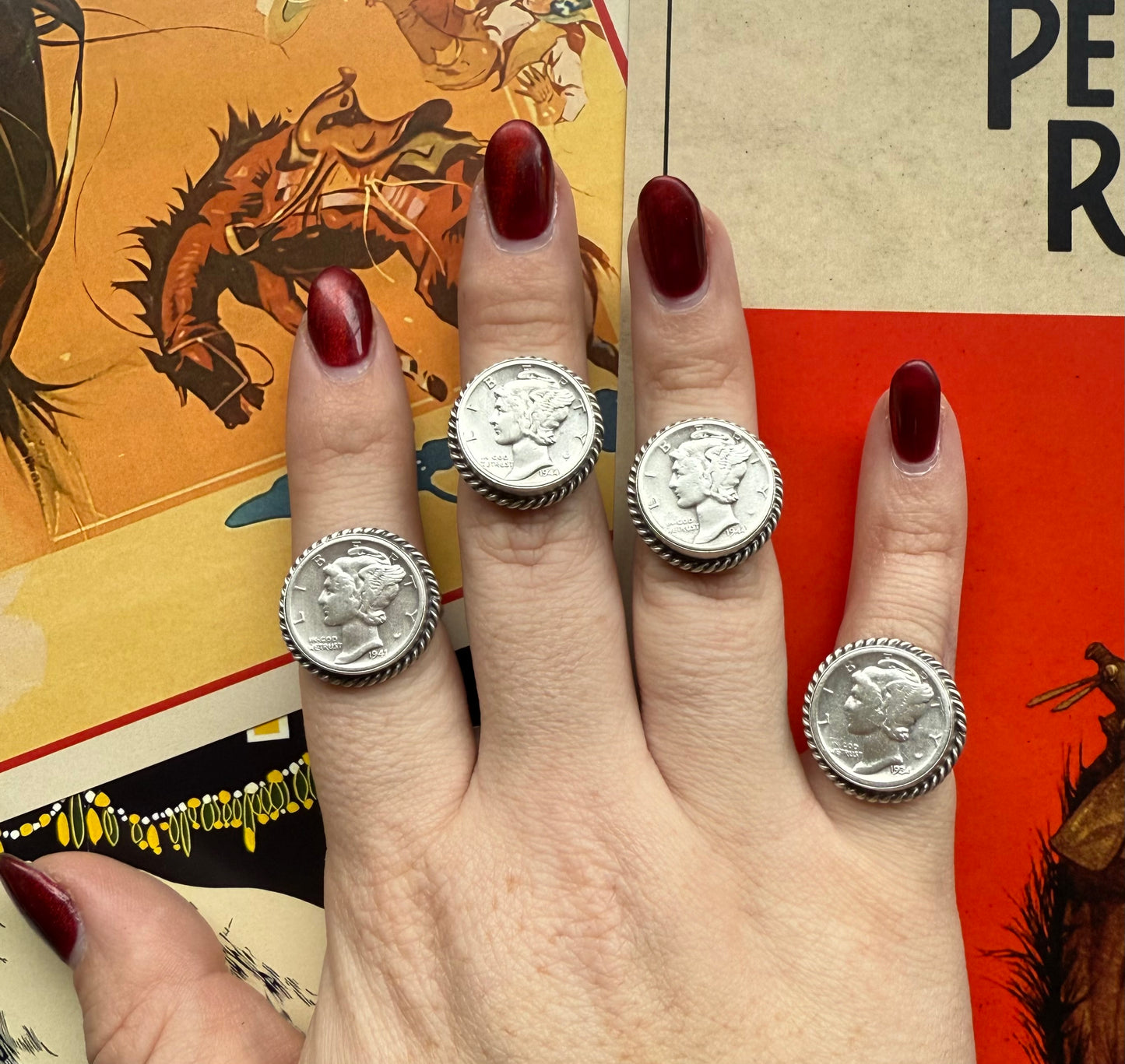Mercury Dime Rings