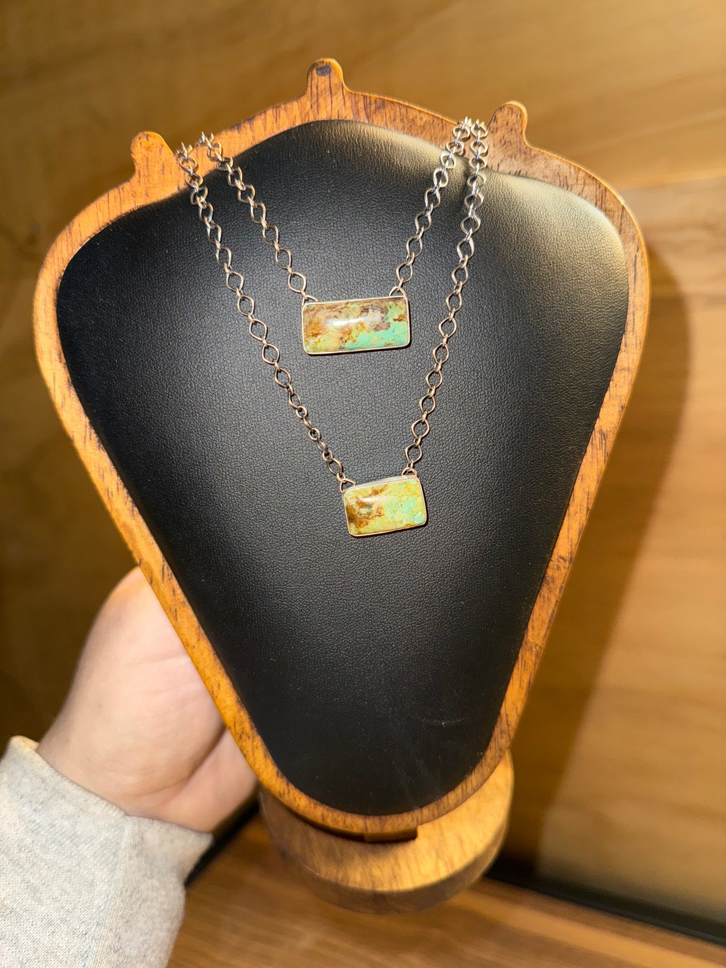 Turquoise Bar Necklaces