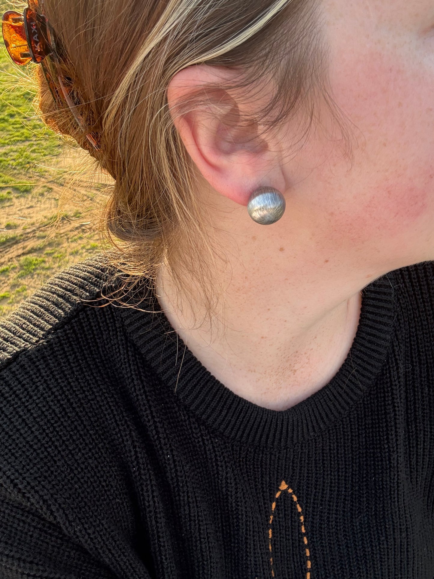 Sterling Pearl Stud 16mm