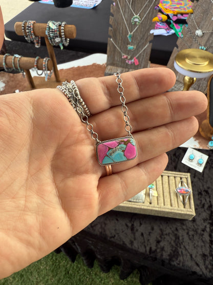 Cotton Candy Bar Necklace