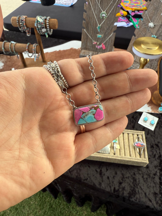 Cotton Candy Bar Necklace