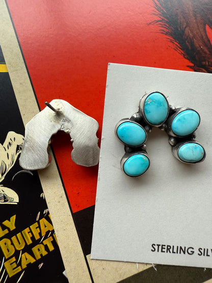 Naja-Style Turquoise Cluster Earrings