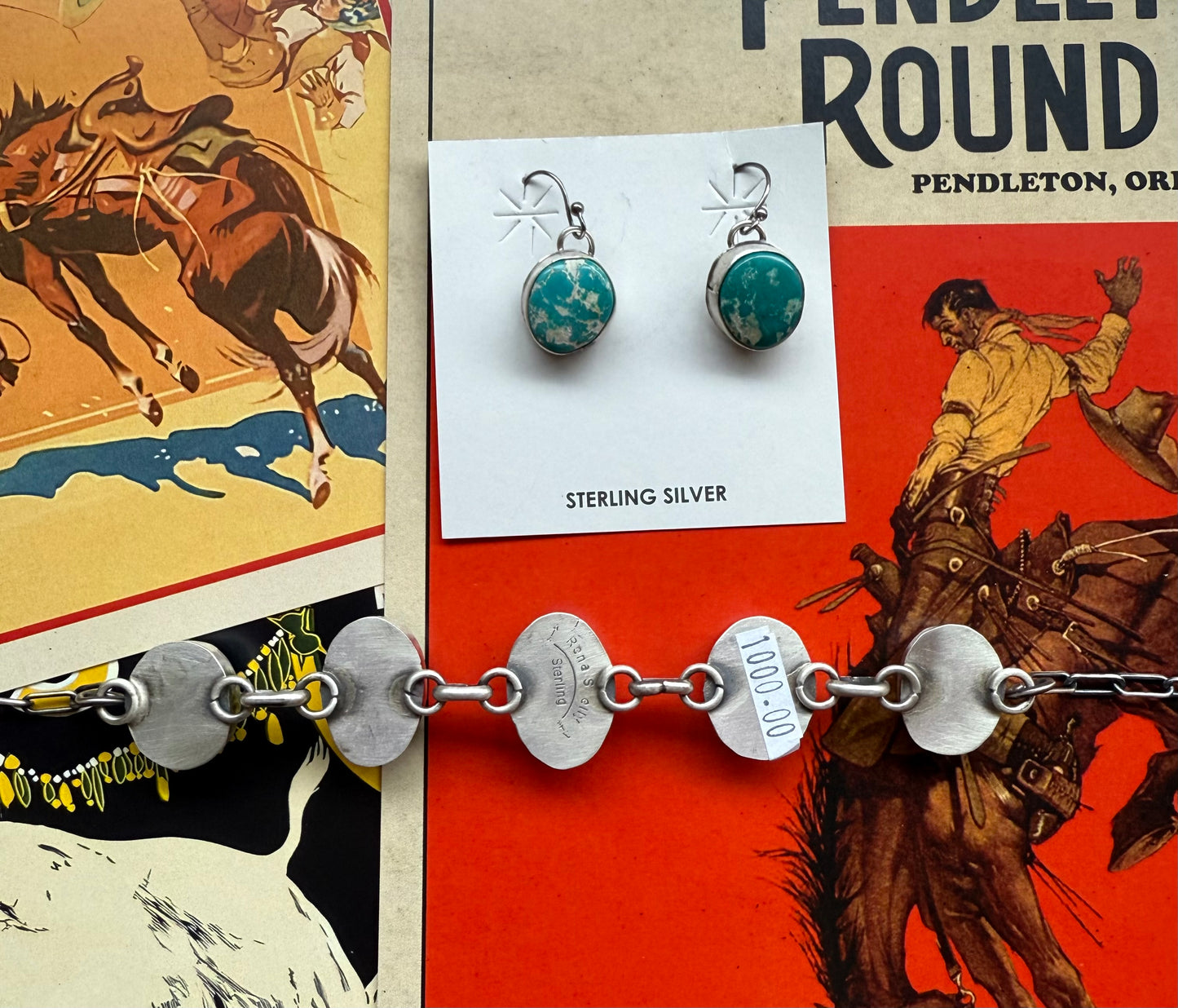White Water Turquoise Choker & Earring Set