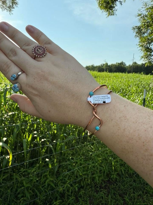 Copper Twist Cuff