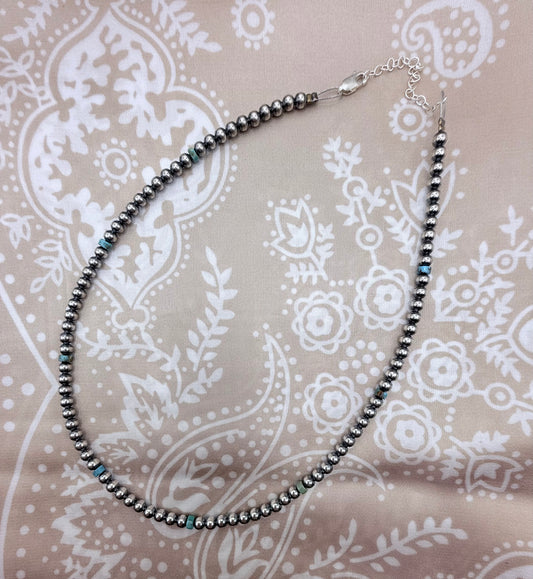 Turquoise & Sterling Pearl