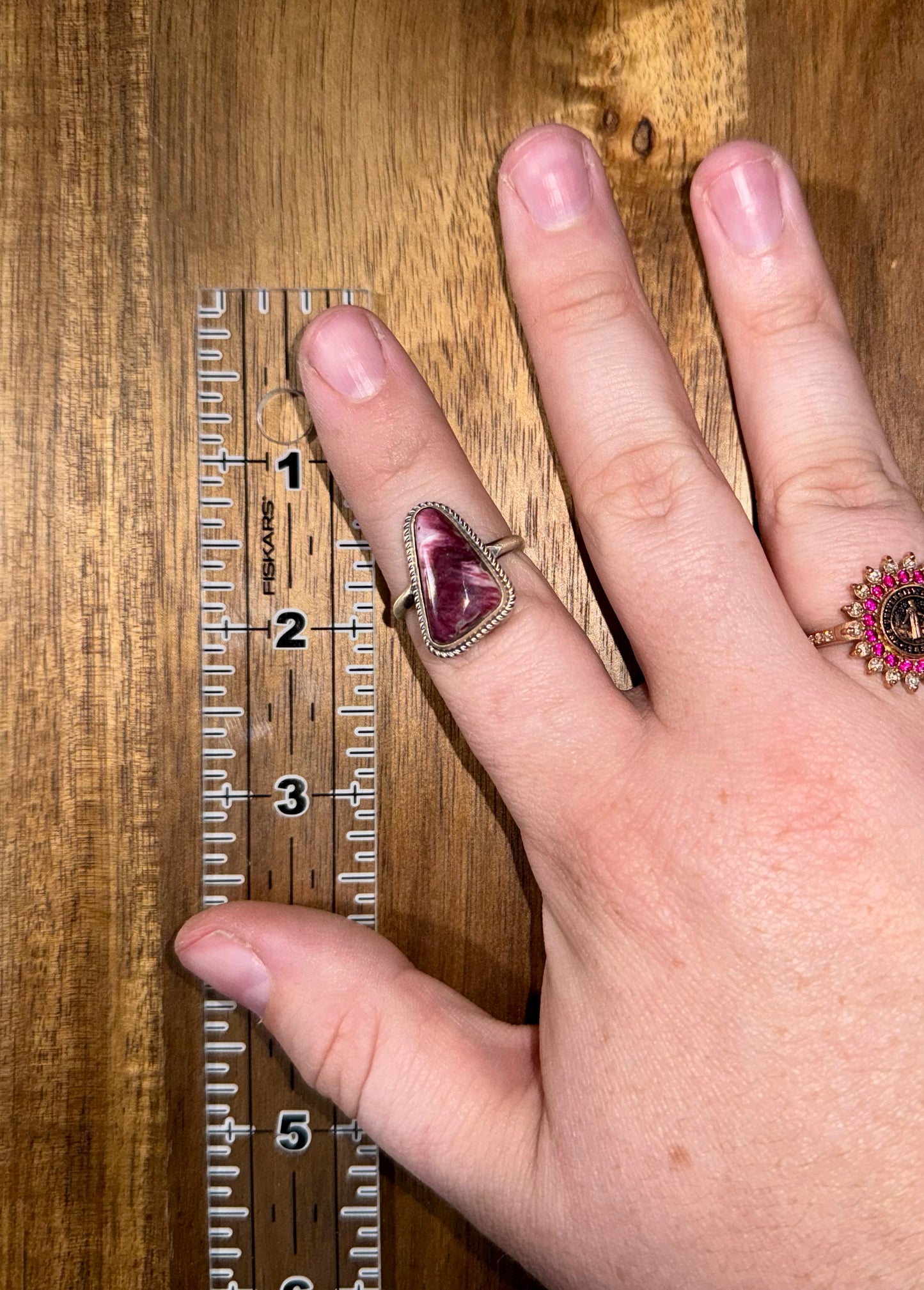 Purple Spiny Oyster Ring (Size 9)