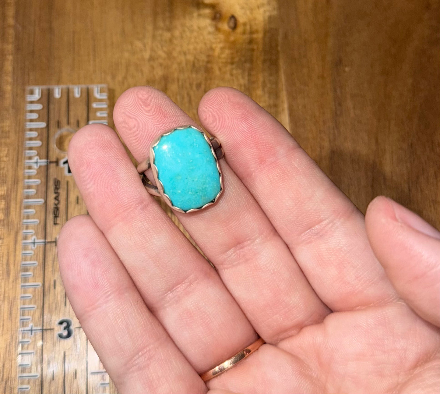 Kingsman Turquoise Large Adjustable Ring